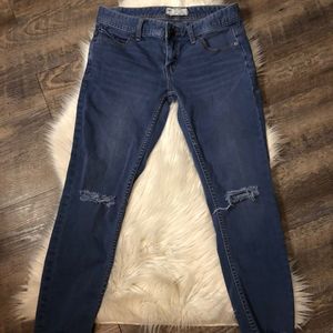 Free People Raw Hem Distressed Jeans